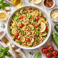 White Bean Zucchini Pasta