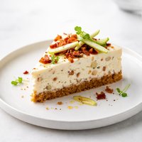 White Cheddar Apple and Bacon Cheesecake