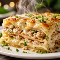 White Cheese Chicken Lasagna