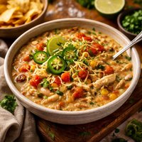 White Chicken Chili with Rotel Tomatoes