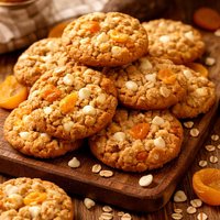White Chip Apricot Oatmeal Cookies