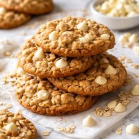 White Choco Chip Oatmeal Cookies