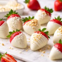 White Chocolate-Covered Strawberries