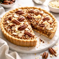 White Chocolate Almond Pecan Pie