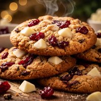White Chocolate and Cranberry Cookies