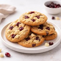 White Chocolate and Dried Cranberry Cookies
