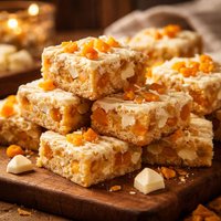 White Chocolate Apricot Squares