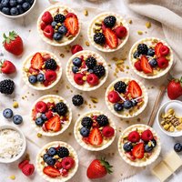 White Chocolate Berry Cups