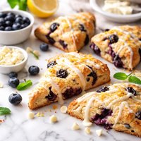 White Chocolate Blueberry Scones