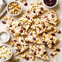 White Chocolate Cashew Brittle