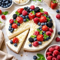 White Chocolate Cheesecake with Fresh Berries