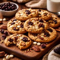 White Chocolate Cherry and Pecan Cookies