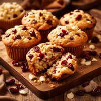 White Chocolate Cranberry Muffins