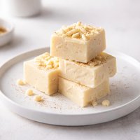 White Chocolate Eggnog Fudge