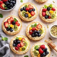 White Chocolate Fruit Tarts