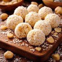 White Chocolate Macadamia Coconut Truffles