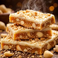 White Chocolate Macadamia Toffee