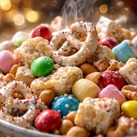 White Chocolate Party Mix and Candy Jumble