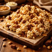 White Chocolate Peanut Butter Popcorn Munch