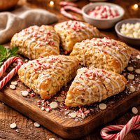 White Chocolate Peppermint Scones