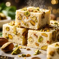 White Chocolate Pistachio Fudge