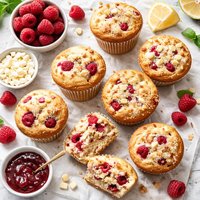 White Chocolate Raspberry Muffins