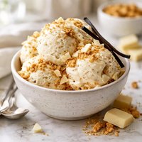 White Chocolate Vanilla Bean Cheesecake Ice Cream