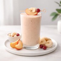 White Cranberry Peach Banana Smoothie