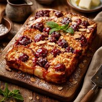 White Lace Inn Baked Cherry French Toast