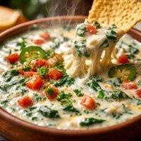 White Mexican Cheese Spinach Cheese Dip