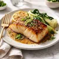 White Miso Baked Chilean Sea Bass