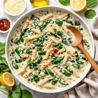 White Sauce with Spinach