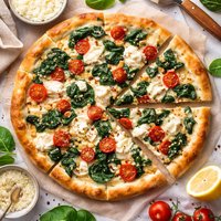 White Spinach Pizza Oamc