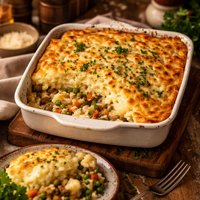 White Vegetable Shepherds Pie