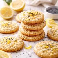 White Whole Wheat Lemon Poppyseed Cookies