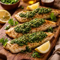 Whitefish with Cilantro Pesto
