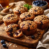 Whole Grain Blueberry Muffins Health Nut