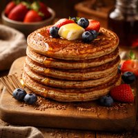 Whole Grain Flax Seed Pancakes