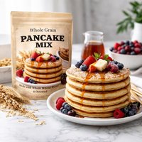 Whole Grain Pancake Mix and Pancakes