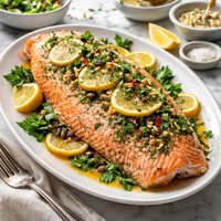 Whole Oven Cooked Salmon