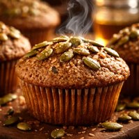 Whole Wheat and Honey Muffins with Pepitas