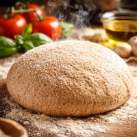 Whole Wheat and Semolina Flour Pizza Dough