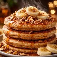Whole Wheat Banana Nut Pancakes