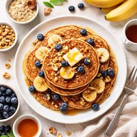 Whole Wheat Banana Pancakes