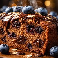 Whole Wheat Chocolate Blueberry Cake
