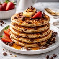 Whole Wheat Chocolate Chip Pancakes