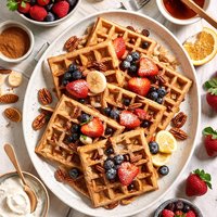 Whole Wheat Cinnamon Waffles