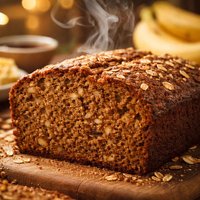 Whole Wheat Cornmeal Molasses Banana Bread
