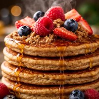 Whole Wheat Graham Cracker Pancakes