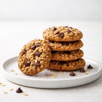 Whole Wheat Oatmeal and Chocolate Chip Cookies